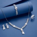 5pcs set cubic zirconia decor jewelry set