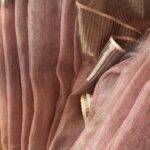 peach tissue linen saree,linen tissue peach pure organic handwoven saree with silver border,peach linen saree,linen saree with blouse,saree etsy uk